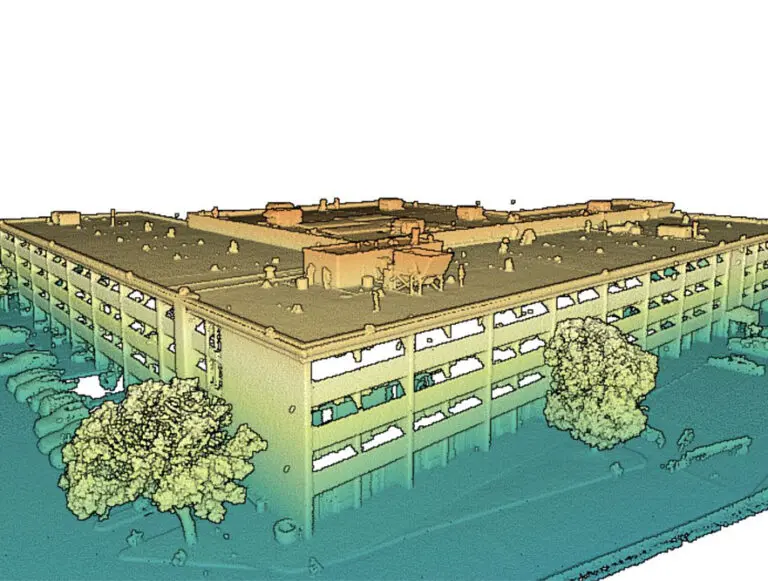 3D architectural as built sample showing commercial hotel building point cloud and revit LOD 200. Architectural As-Built survey using 3D Laser scanner-Faro- Texas