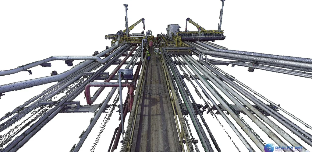 Pointcloud scanning for industrial marine ship dock