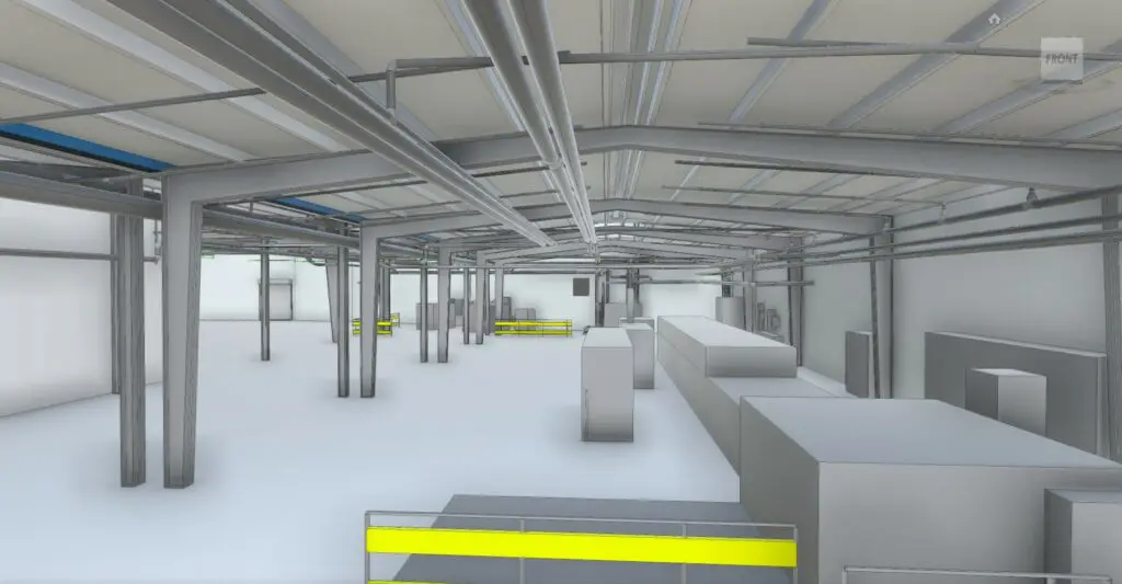 Industrial Warehouse As-Built Documentation Modelling in Revit