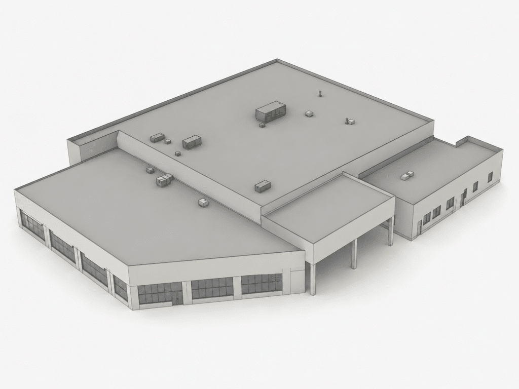Generalized BIM models suitable for early planning, visualization, and existing-condition coordination.