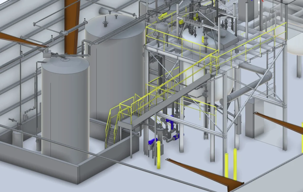 Industrial building documentation supporting facility renovations and engineering projects