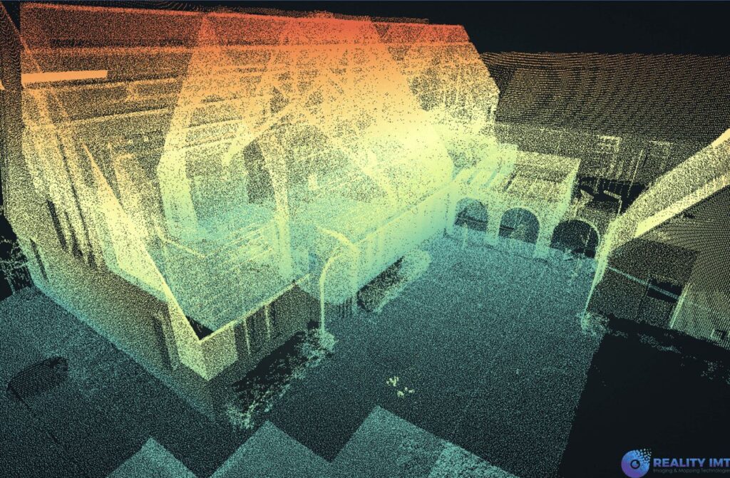 Pointcloud form 3d laser scanning- Austin office buiding
