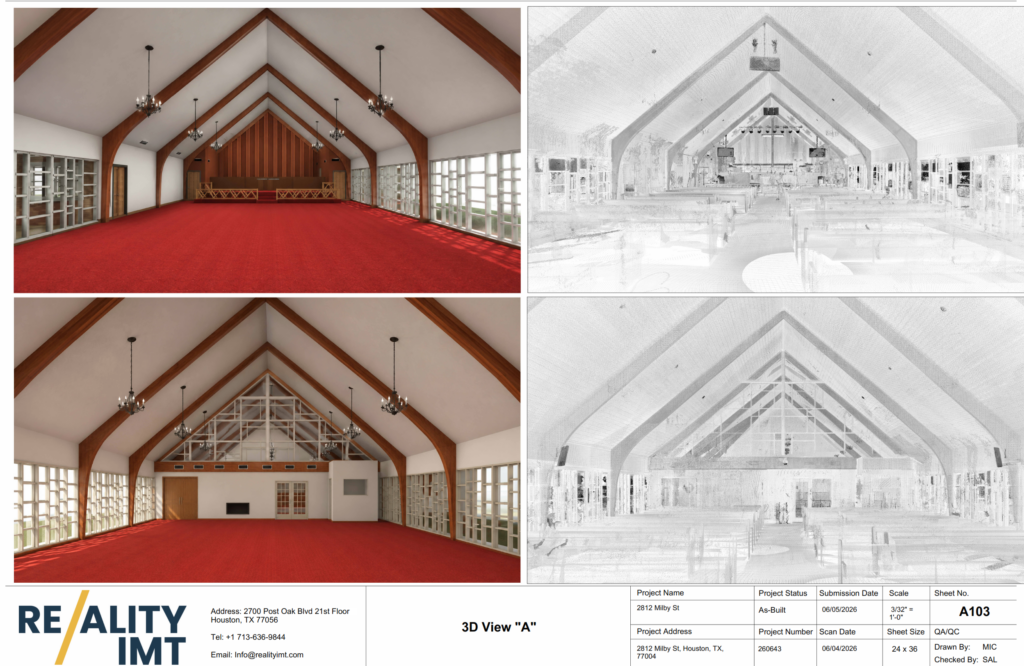 Historic Building Documentation deliverable snapshot for Boynton Chapel Historic Church Documentation by Reality IMT