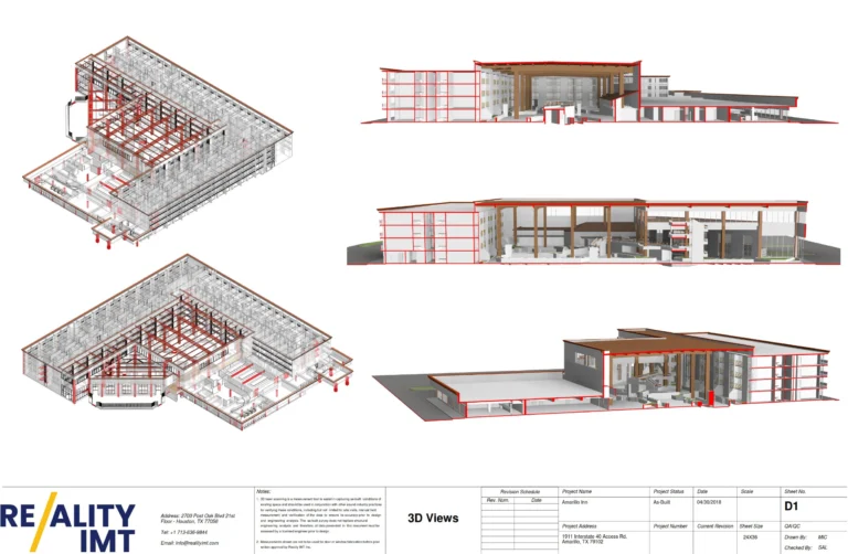 hotel as-built bim model in revit- reality imt